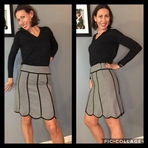 Nanette Lenore Grey Wool Tulip Pencil Skirt 🌷